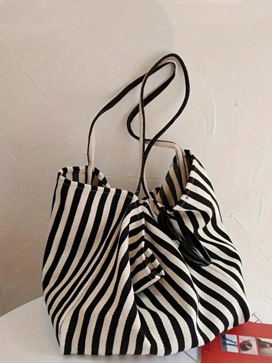 Marta | Bolso Tote de Lona a Rayas