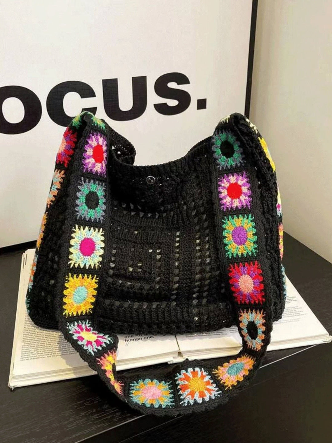 Marisol | Bolso de Punto Bohemio Floral