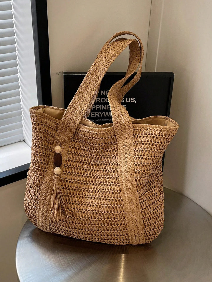 Nuria | Bolso Bandolera Bohemio de Paja