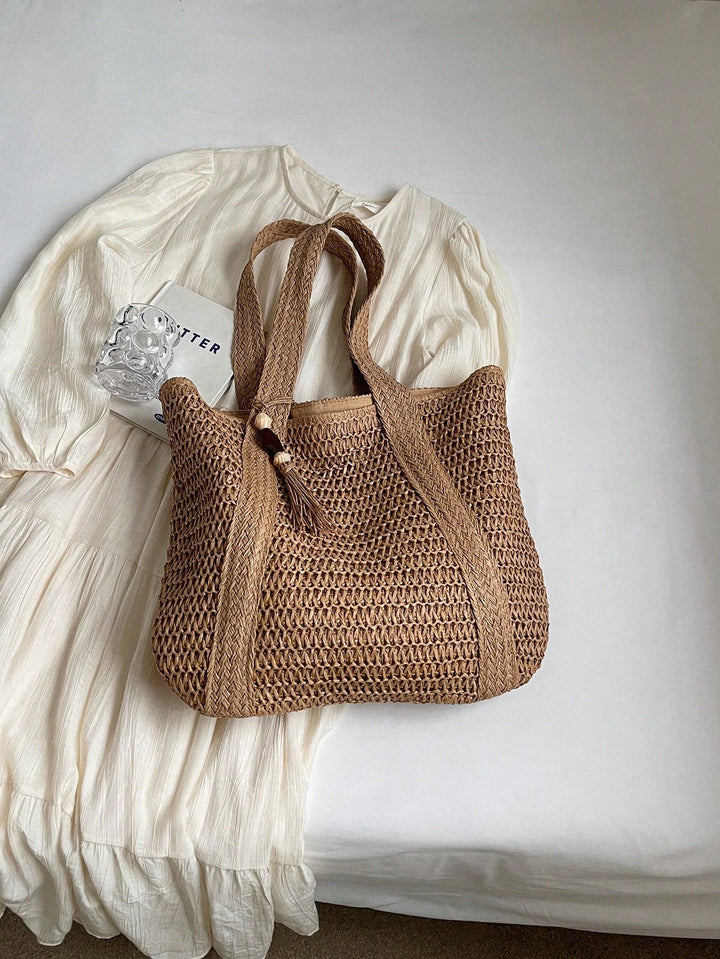 Nuria | Bolso Bandolera Bohemio de Paja