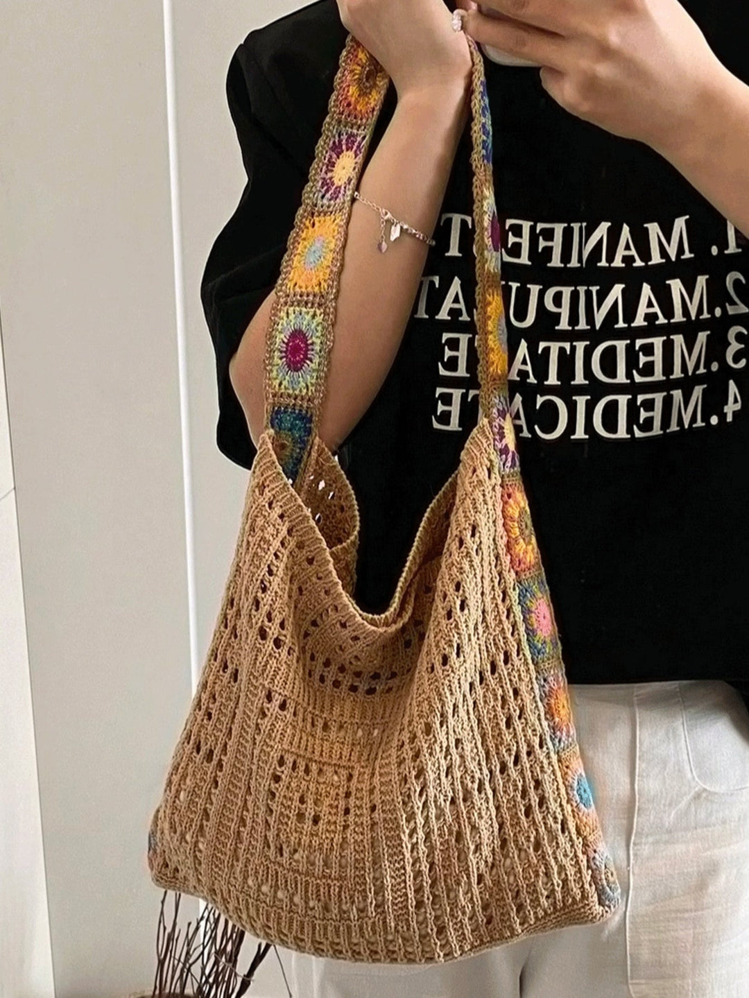 Marisol | Bolso de Punto Bohemio Floral