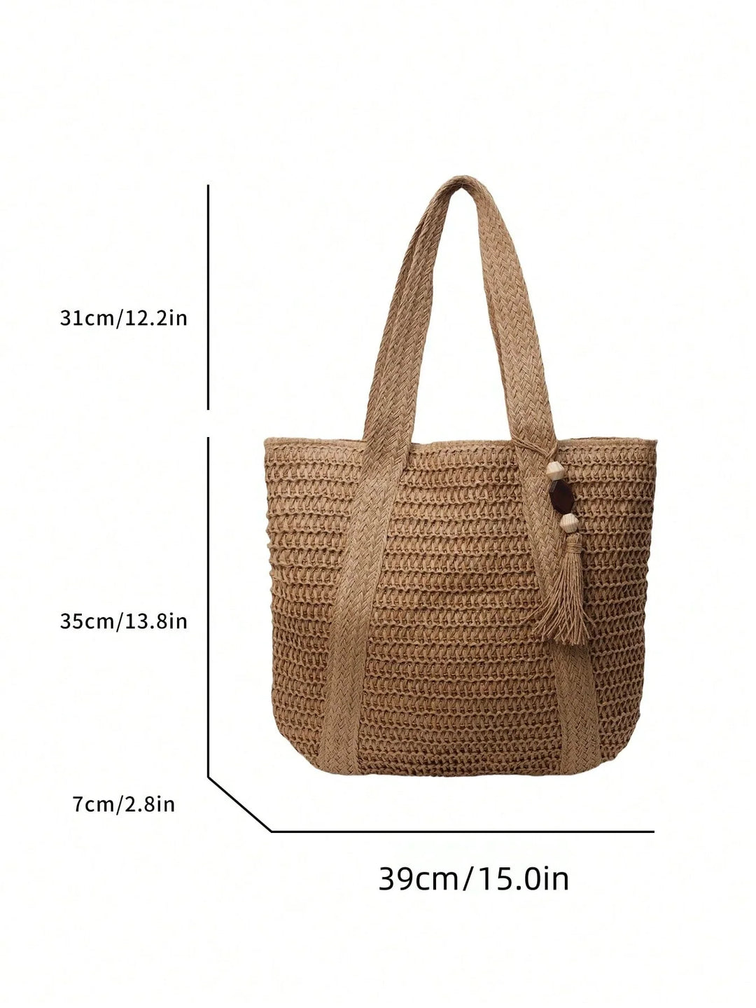 Nuria | Bolso Bandolera Bohemio de Paja