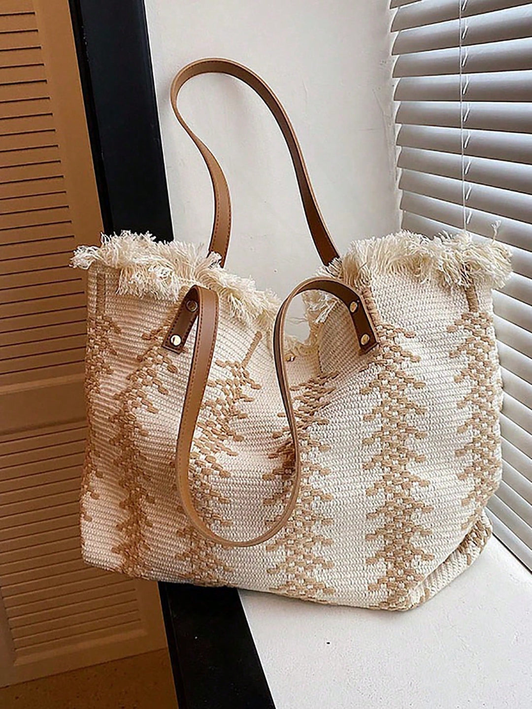 Estela | Bolso Tote de Lona con Flecos