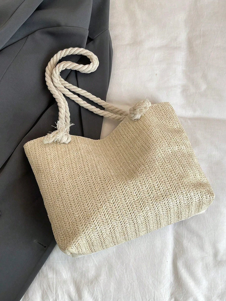 Jimena | Bolso Bombonera de Paja Floral