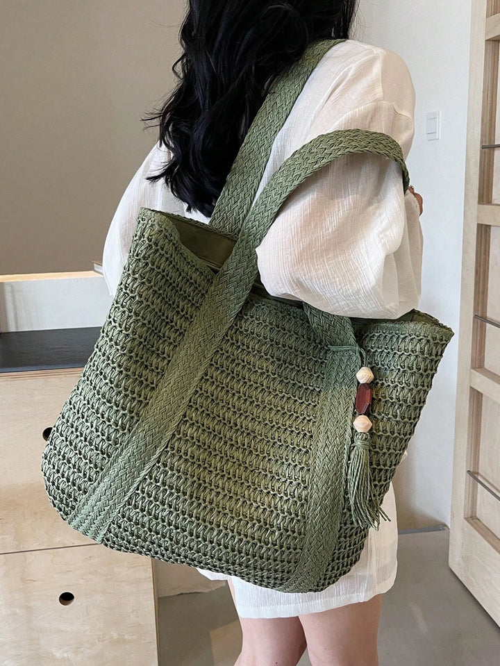 Nuria | Bolso Bandolera Bohemio de Paja