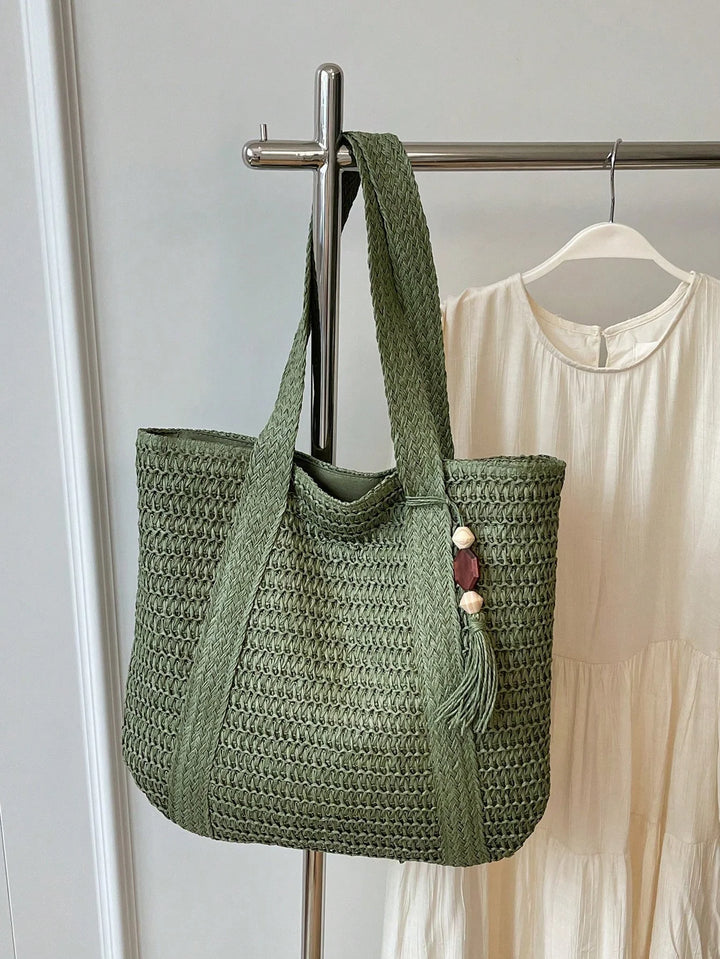 Nuria | Bolso Bandolera Bohemio de Paja