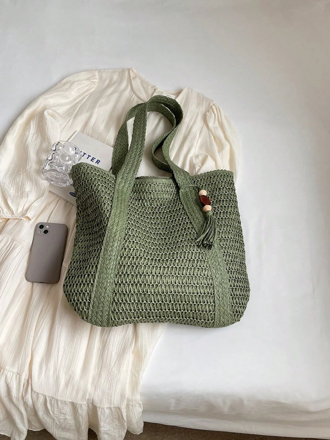 Nuria | Bolso Bandolera Bohemio de Paja