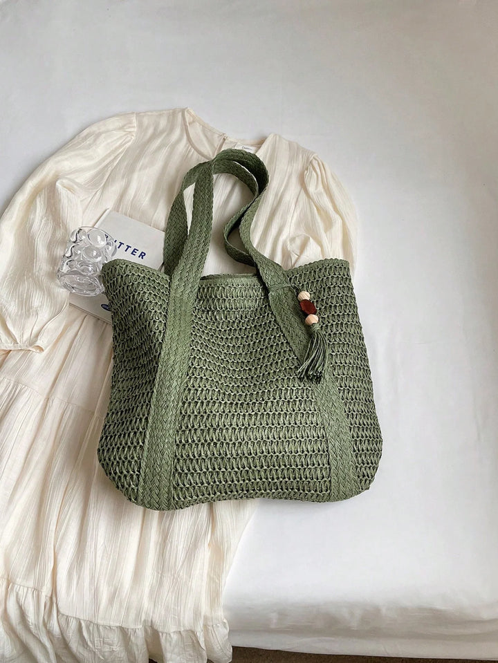 Nuria | Bolso Bandolera Bohemio de Paja