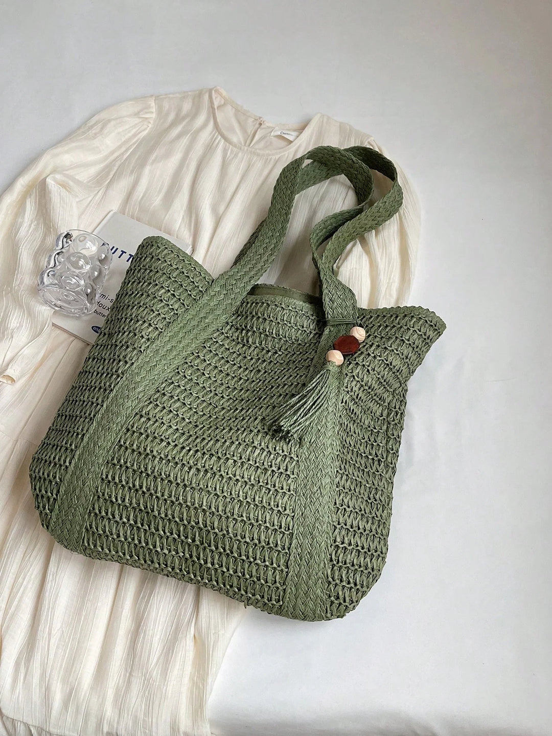 Nuria | Bolso Bandolera Bohemio de Paja