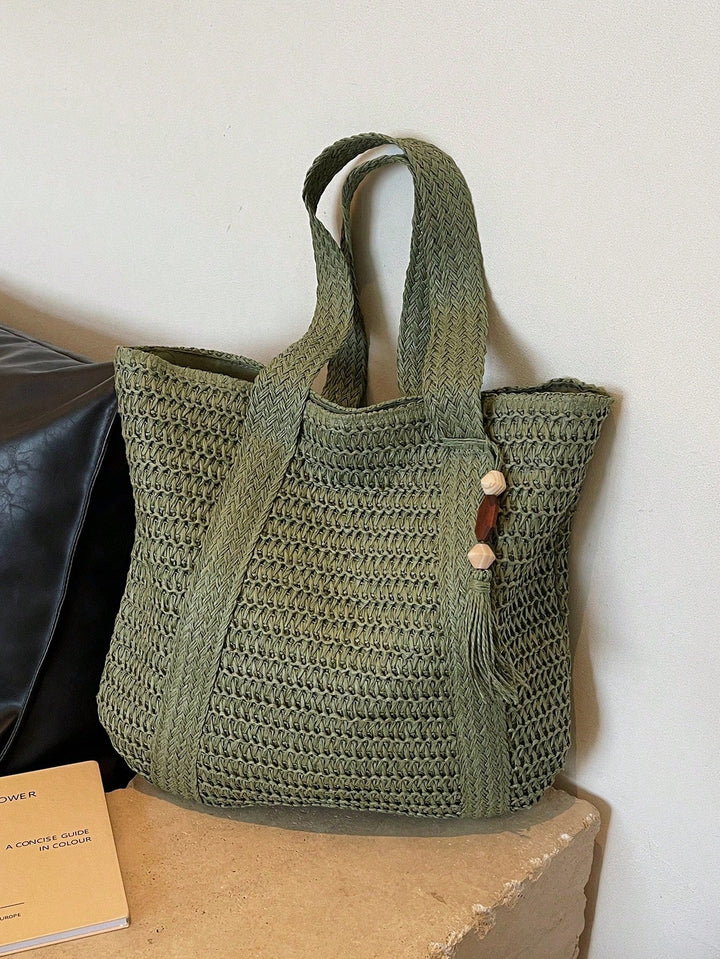 Nuria | Bolso Bandolera Bohemio de Paja
