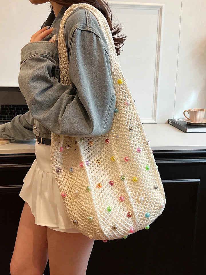Clara | Bolso Tote de Playa con Cuentas