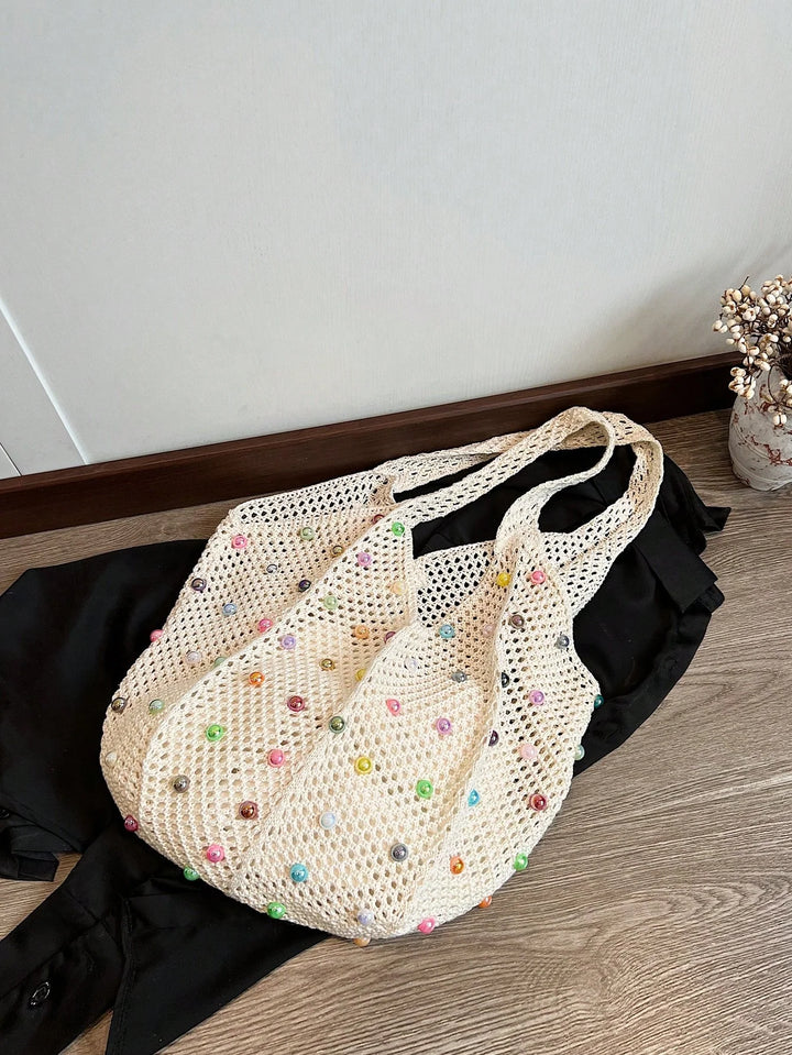 Clara | Bolso Tote de Playa con Cuentas