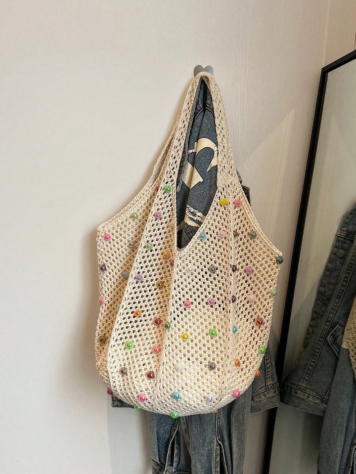 Clara | Bolso Tote de Playa con Cuentas
