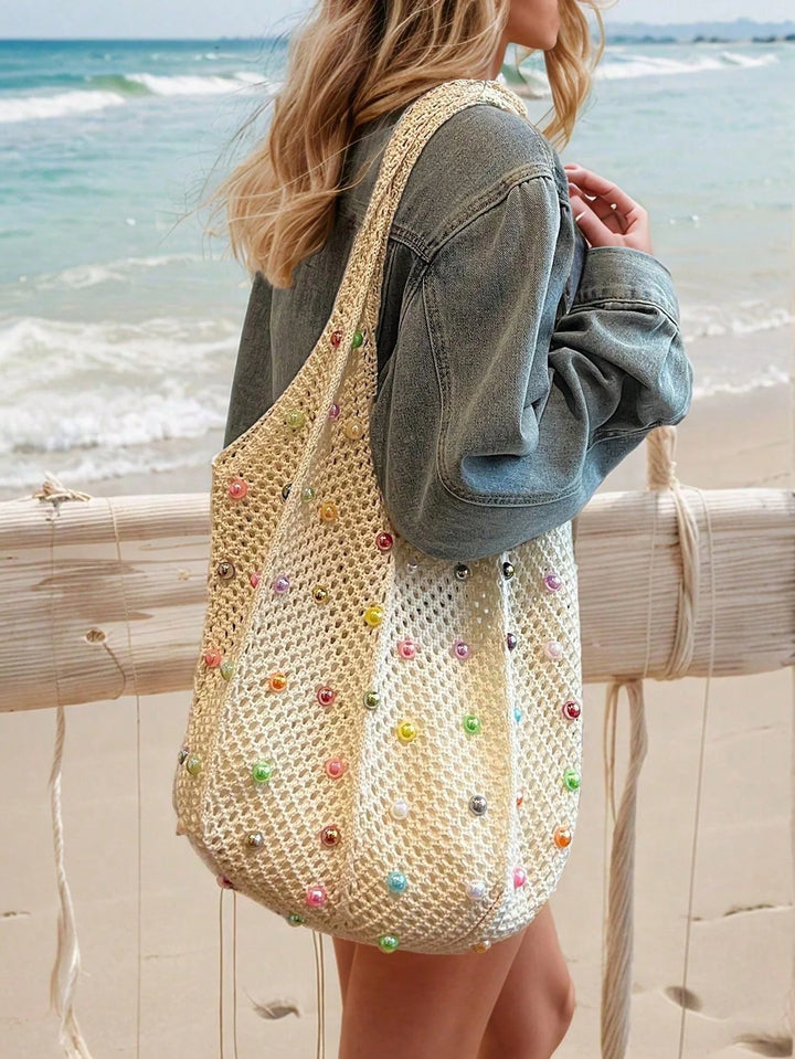 Clara | Bolso Tote de Playa con Cuentas