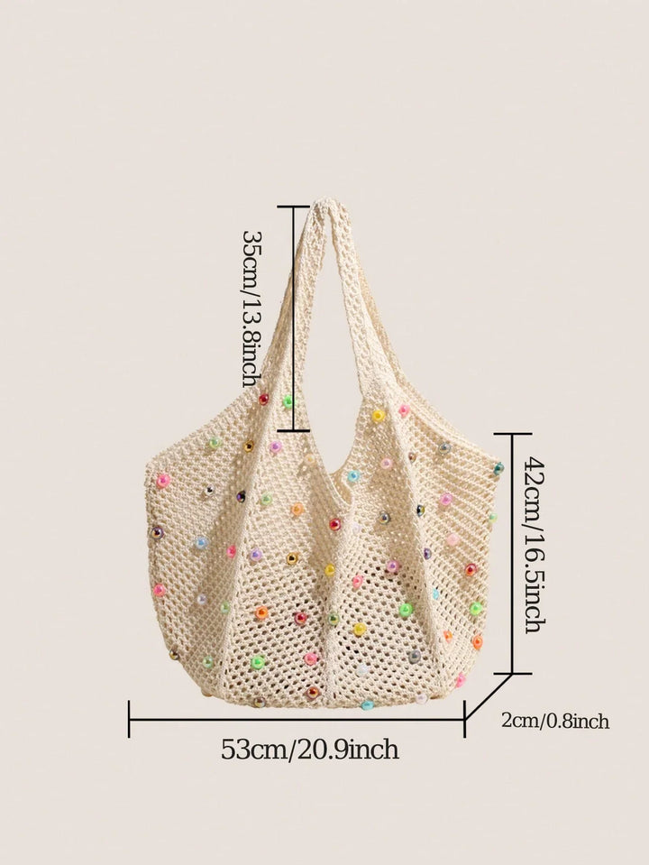 Clara | Bolso Tote de Playa con Cuentas