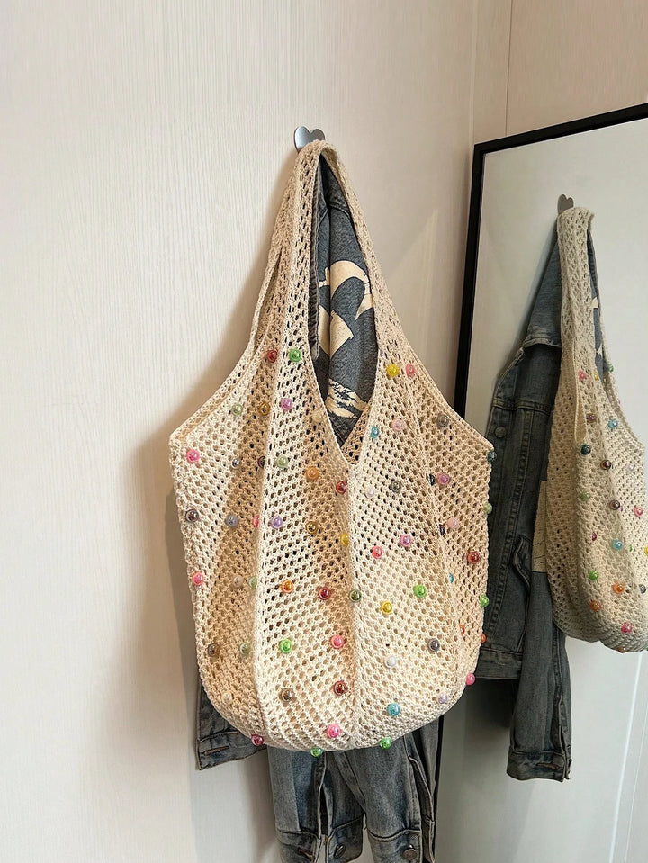 Clara | Bolso Tote de Playa con Cuentas