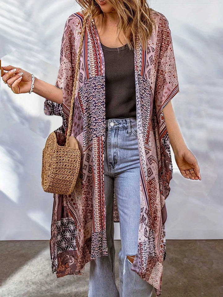 Dalia | Cárdigan Curvy Bohemio con Grullas