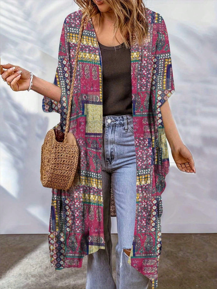 Dalia | Cárdigan Curvy Bohemio con Grullas