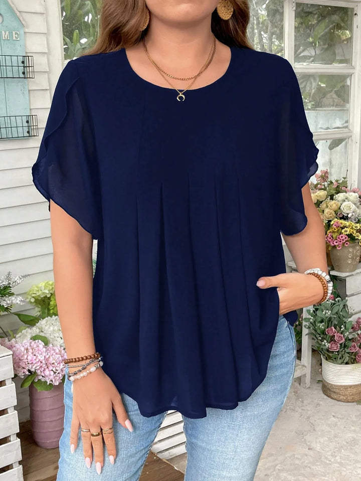 Rosana | Blusa Curvy Lisa de Corte Casual
