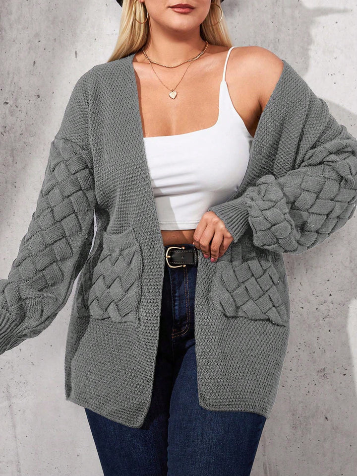 Bárbara | Cárdigan Curvy Abierto con Bolsillos