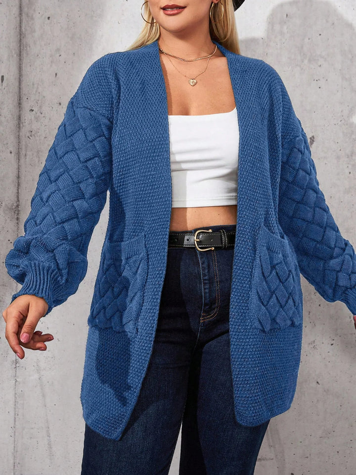 Bárbara | Cárdigan Curvy Abierto con Bolsillos