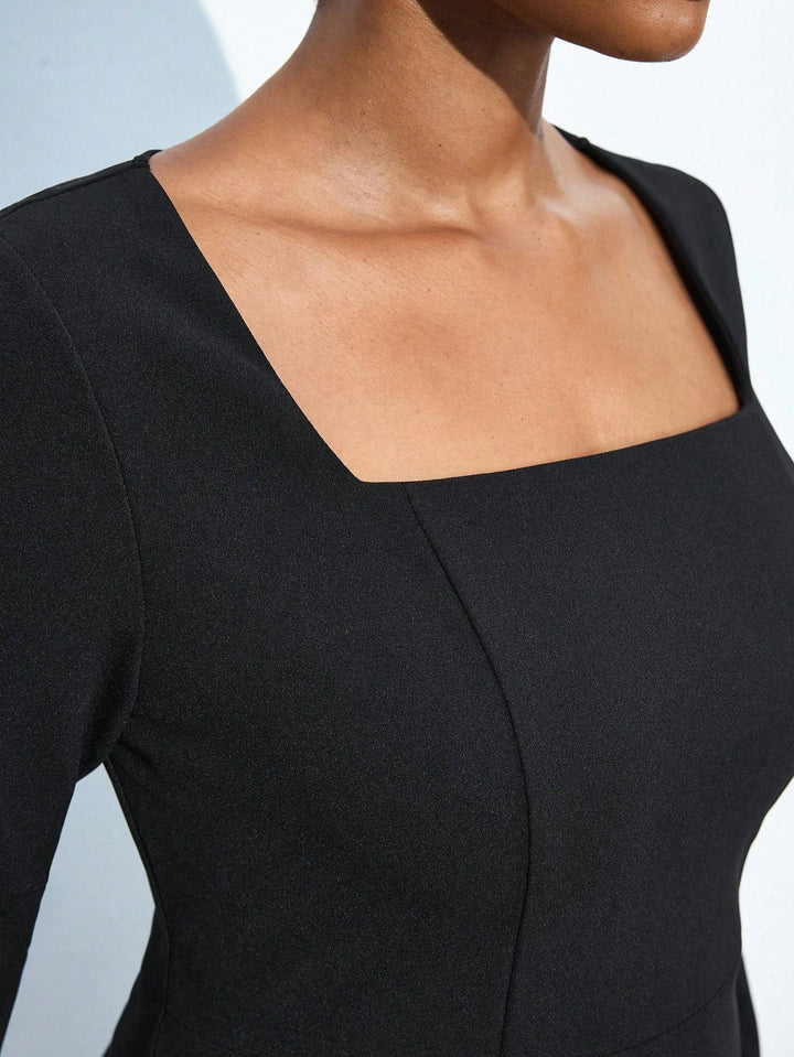 Luz | Vestido Vintage Curvy de Escote Cuadrado