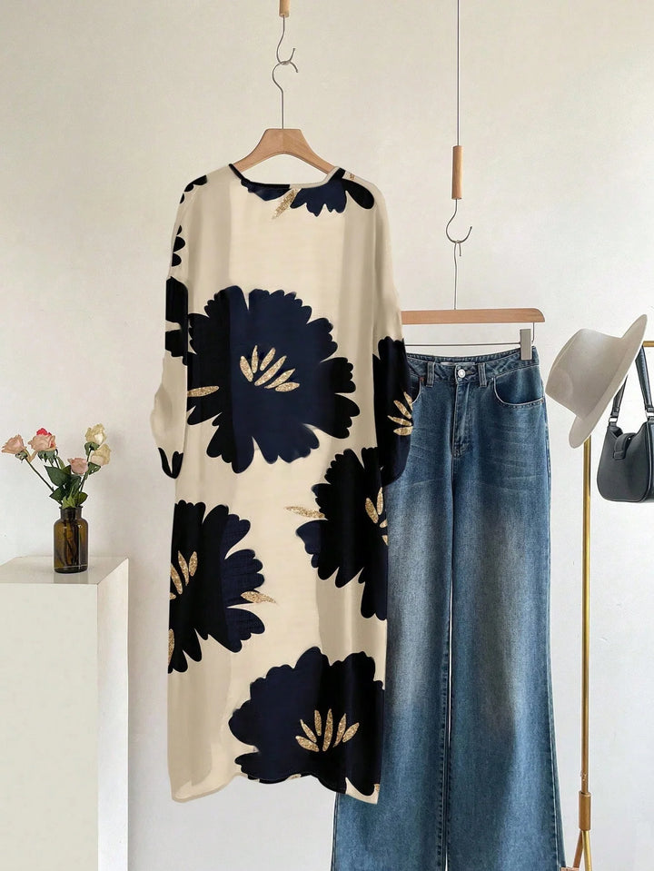 Vanina | Cárdigan Curvy Blanco de Manga Kimono