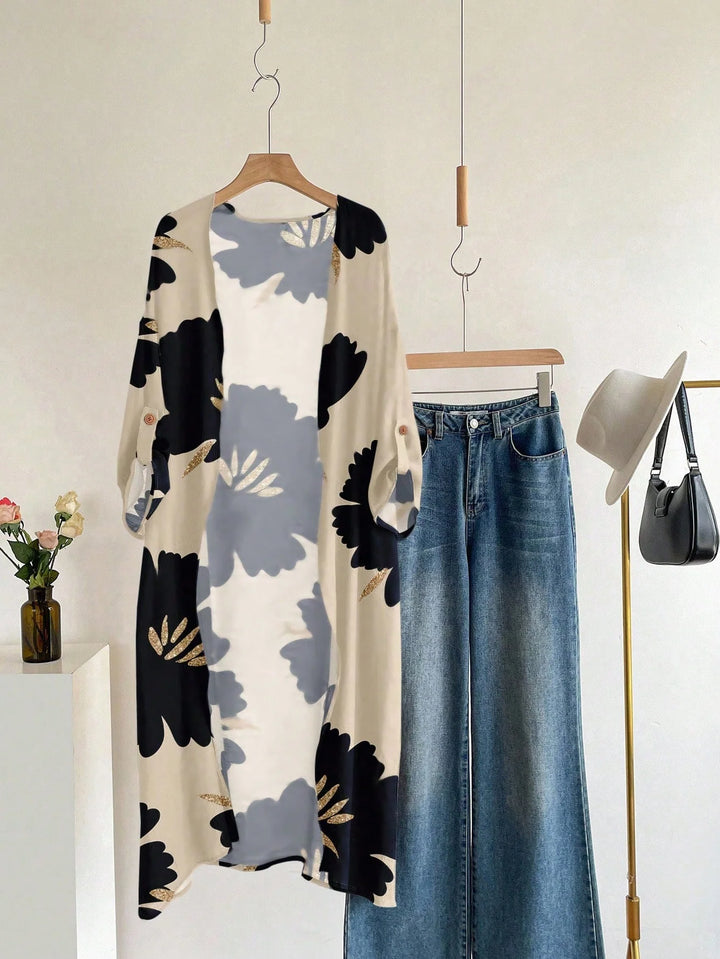 Vanina | Cárdigan Curvy Blanco de Manga Kimono