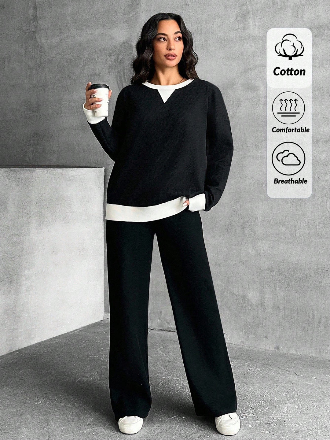 Sara | Conjunto Deportivo Curvy de Sudadera y Pantalón