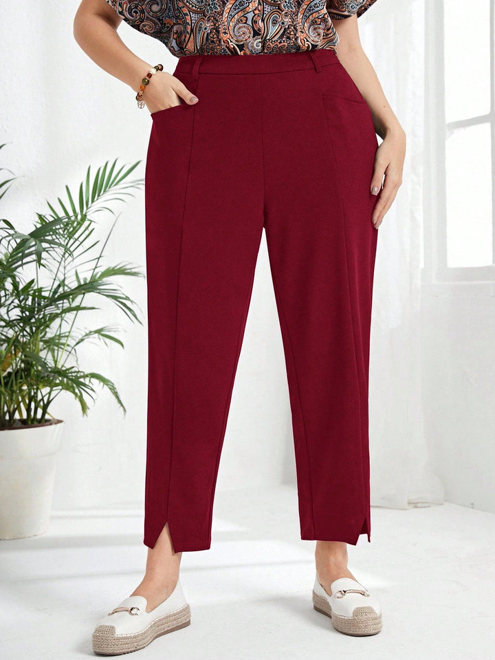 Ángela | Pantalón Curvy Casual con Bolsillos