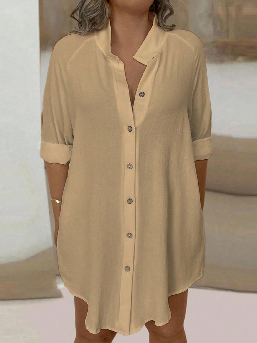 Maribel | Blusa Oversize Curvy con Botones
