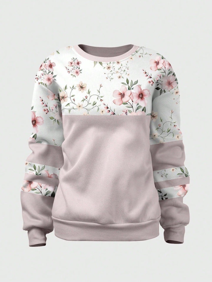 Carla | Sudadera Oversize Curvy de Flores