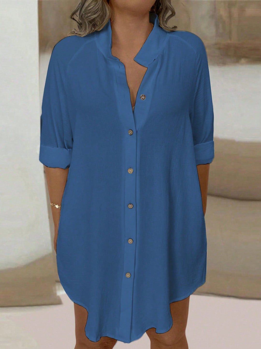 Maribel | Blusa Oversize Curvy con Botones