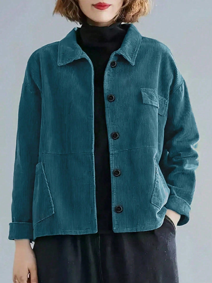 Lola | Chaqueta Larga Curvy de Pana
