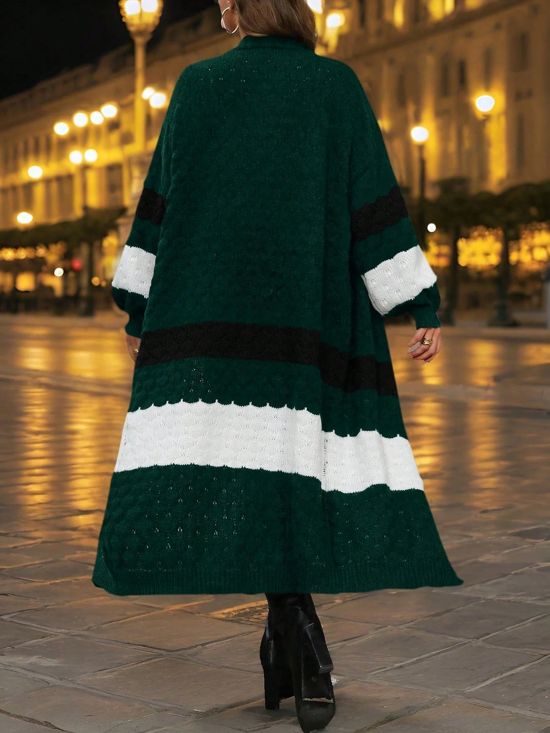 Gema | Cárdigan Oversize Curvy Bicolor