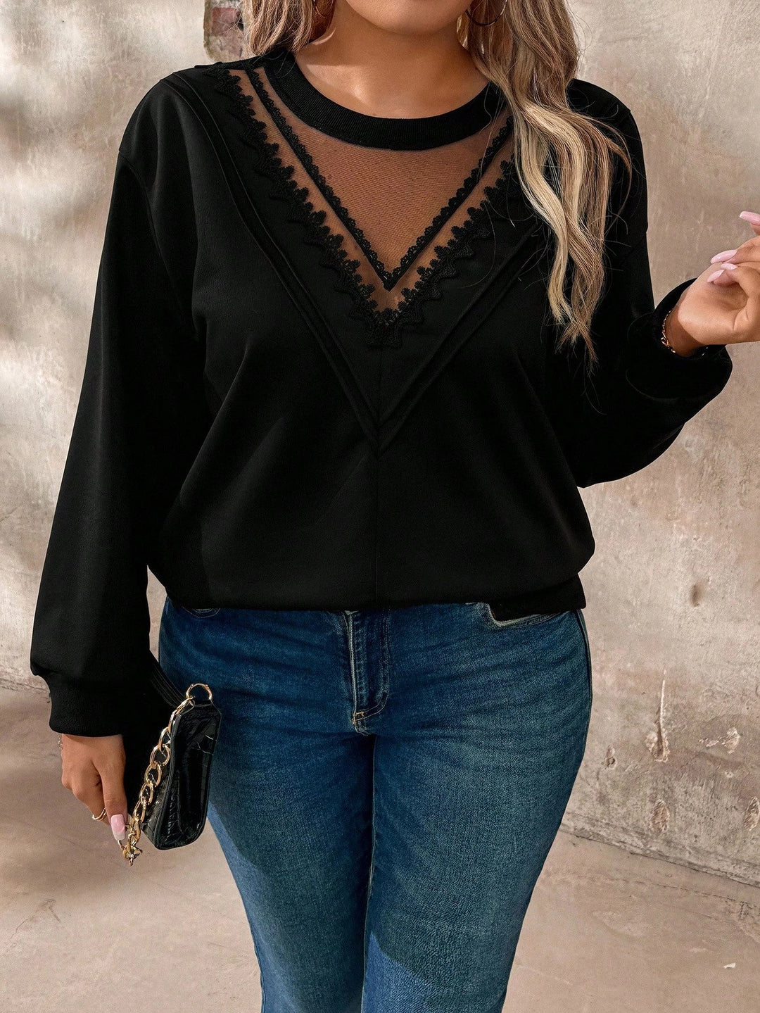 Gloria | Top Curvy de Tul y Patchwork