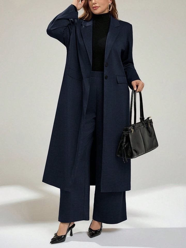 Valentina | Conjunto Curvy de Chaqueta y Pantalón Ancho