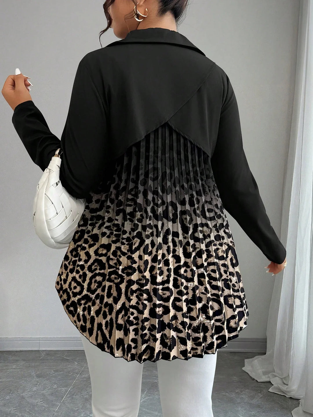 Gabriela | Camisa Curvy de Estampado Leopardo
