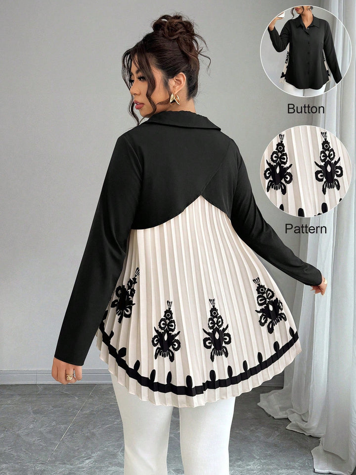 Gabriela | Camisa Curvy de Estampado Leopardo