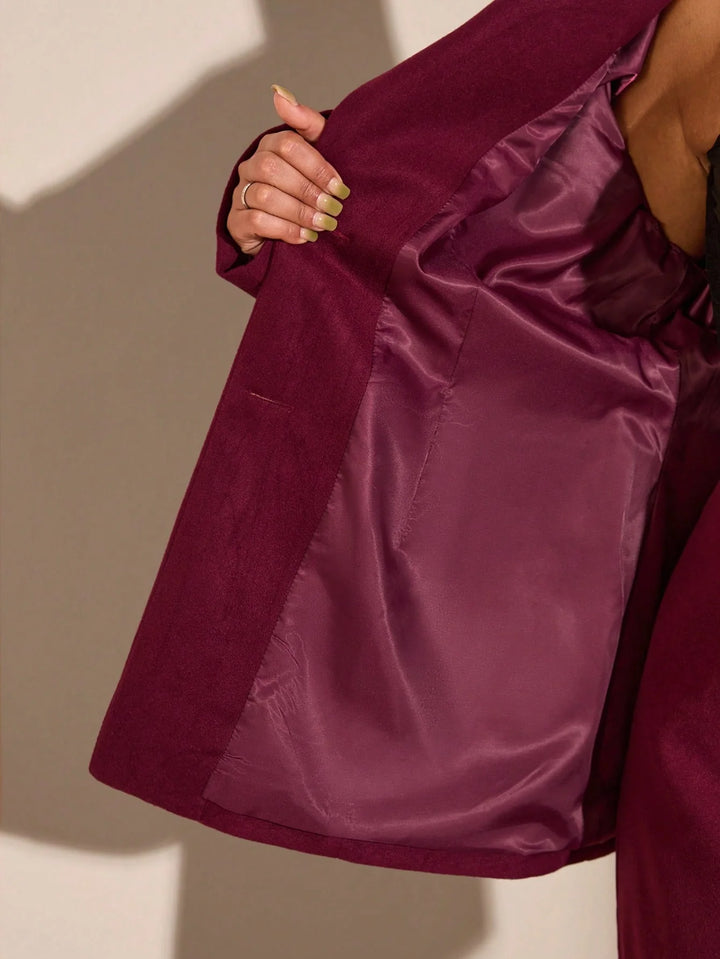 Esther | Blazer Curvy Clásico de Color Liso