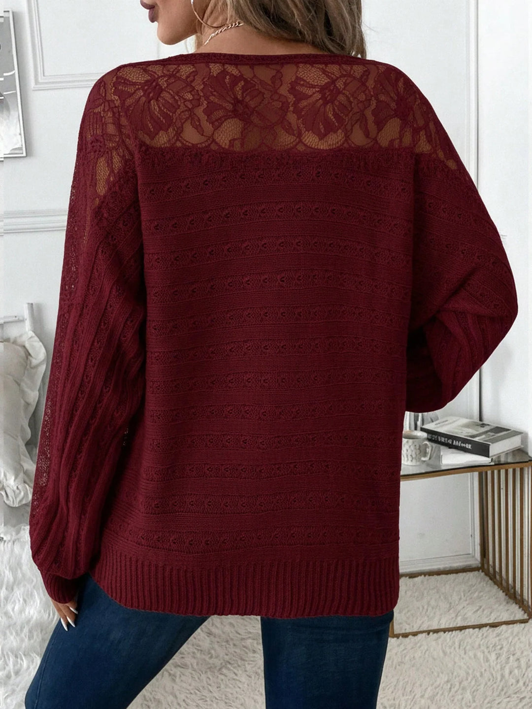 Teresa | Jersey Curvy con Detalles de Encaje