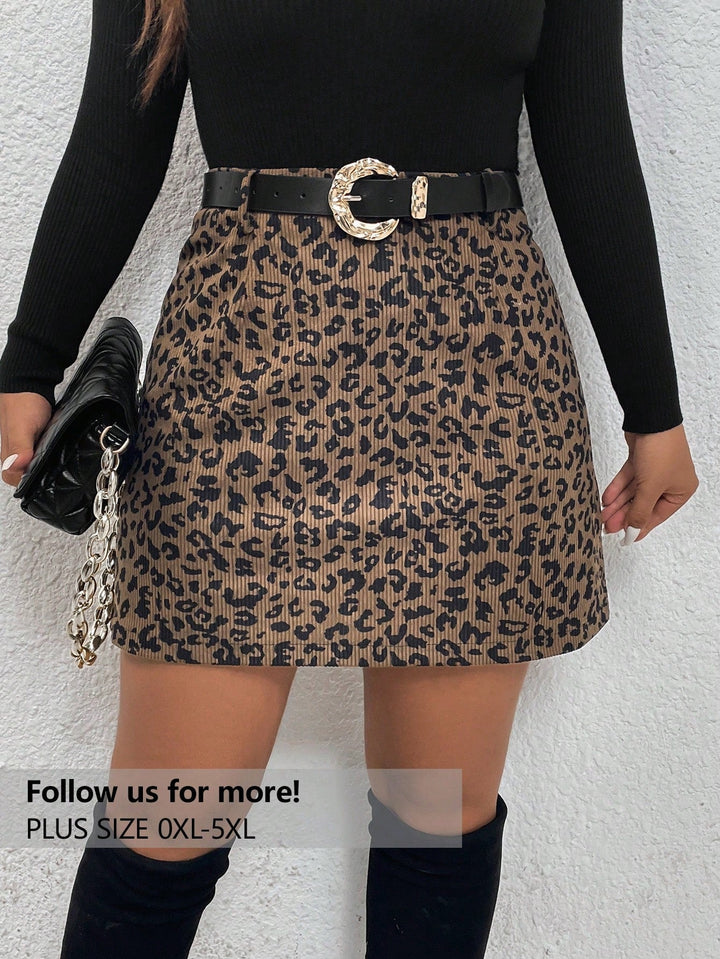 Marisol | Falda Curvy de Cuadros para Oficina
