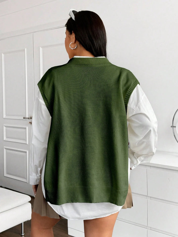 Montserrat | Chaleco Curvy de Punto Trenzado