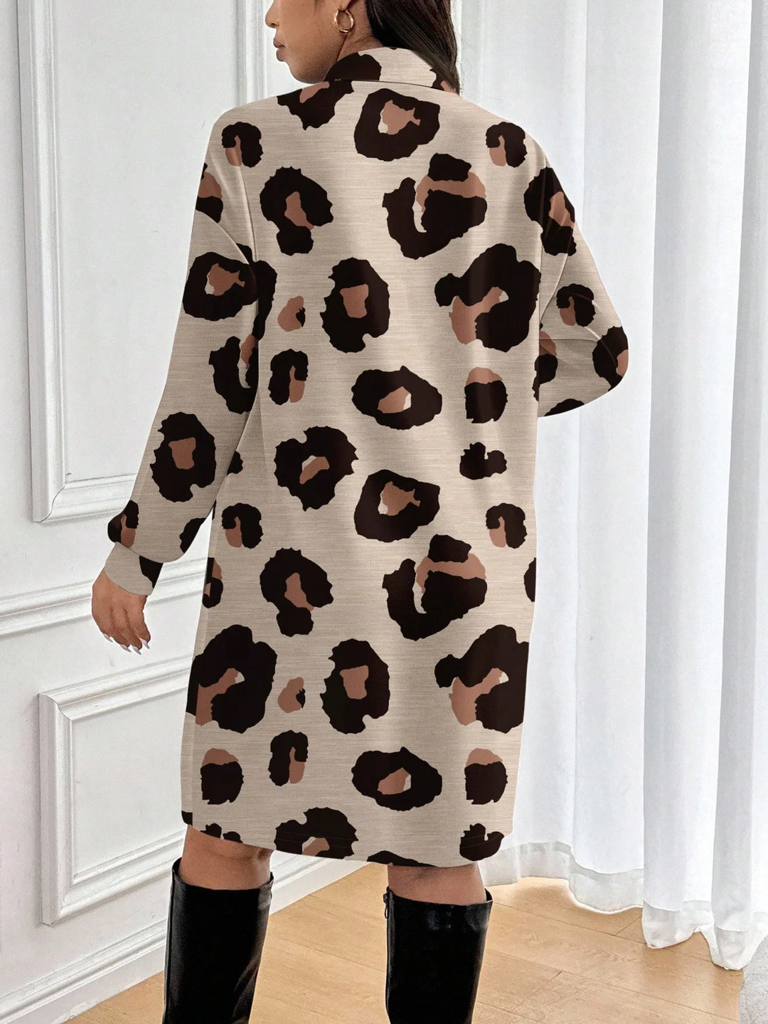 Irene | Vestido Midi Curvy de Leopardo