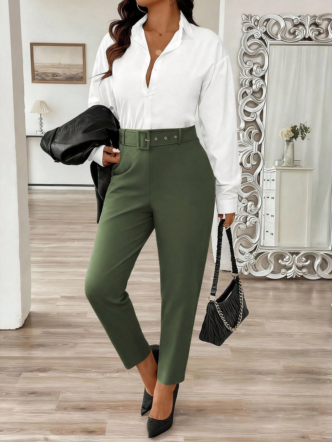 Milagros | Pantalón Curvy Casual Liso