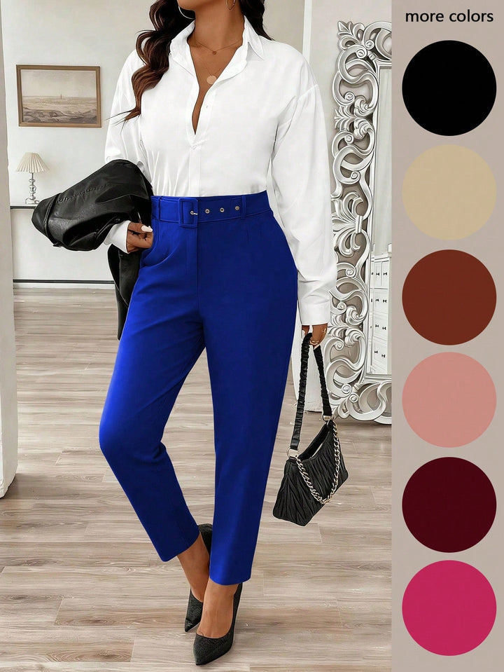 Milagros | Pantalón Curvy Casual Liso