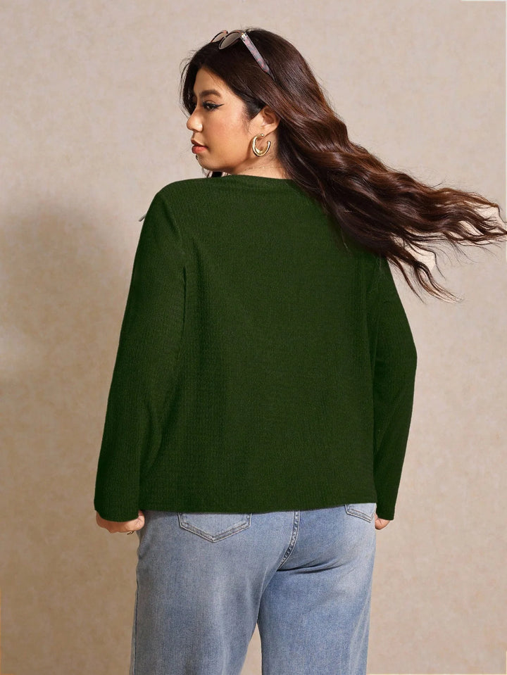 Marina | Top Curvy con Lazo y Cuello Redondo