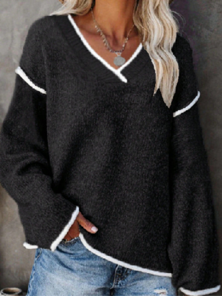Mariana | Jersey Curvy Liso de Escote en V