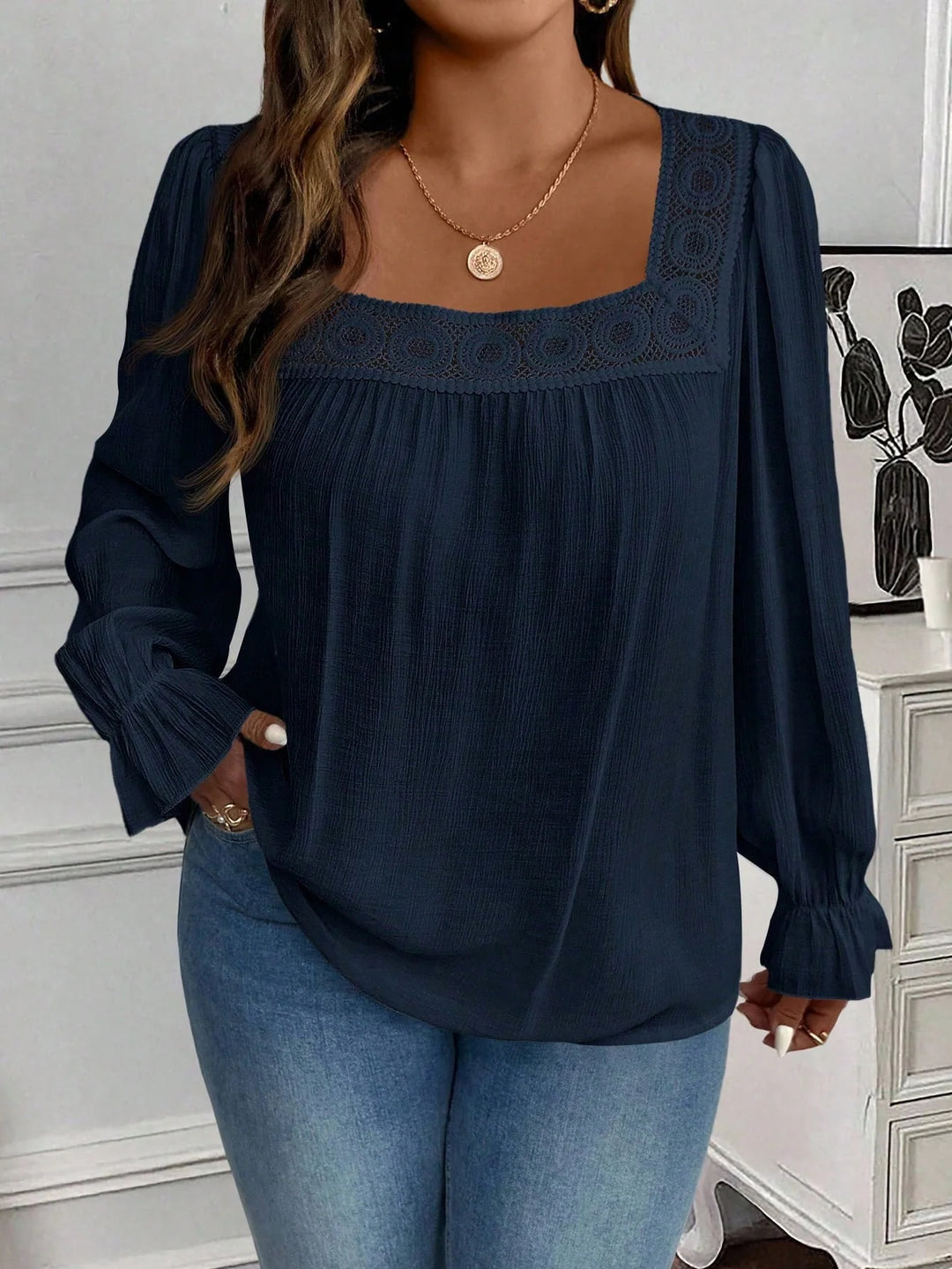 Vega | Camisa Curvy de Cuello Cuadrado