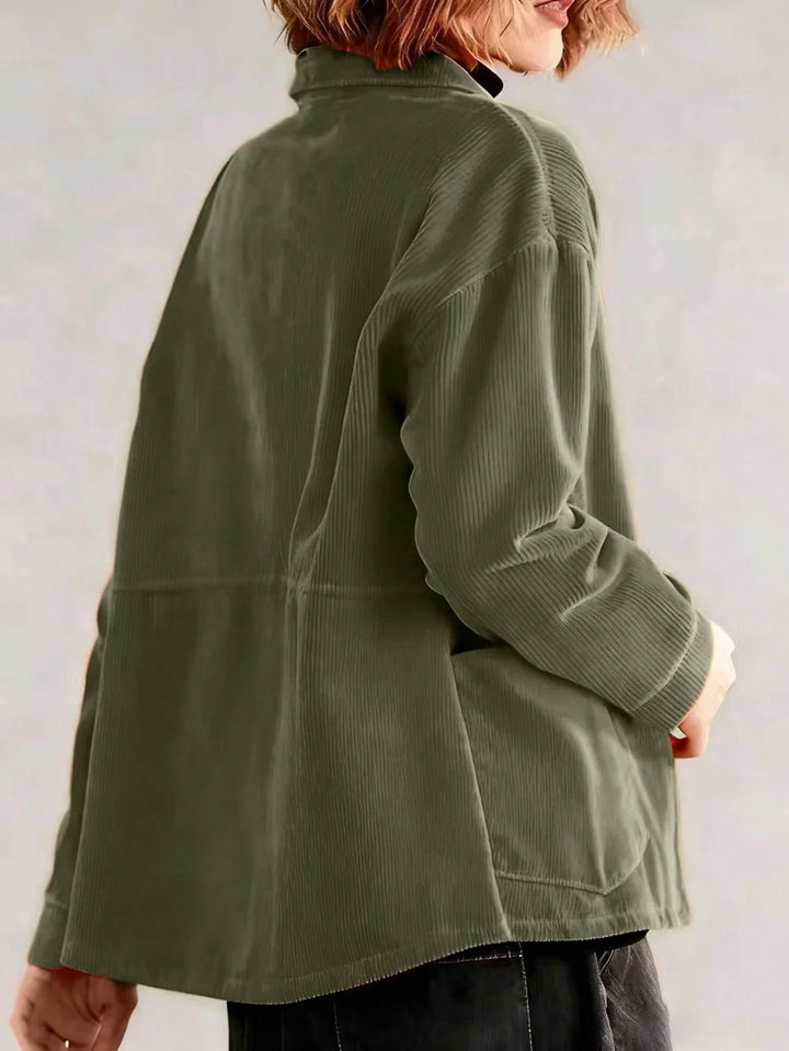 Lola | Chaqueta Larga Curvy de Pana
